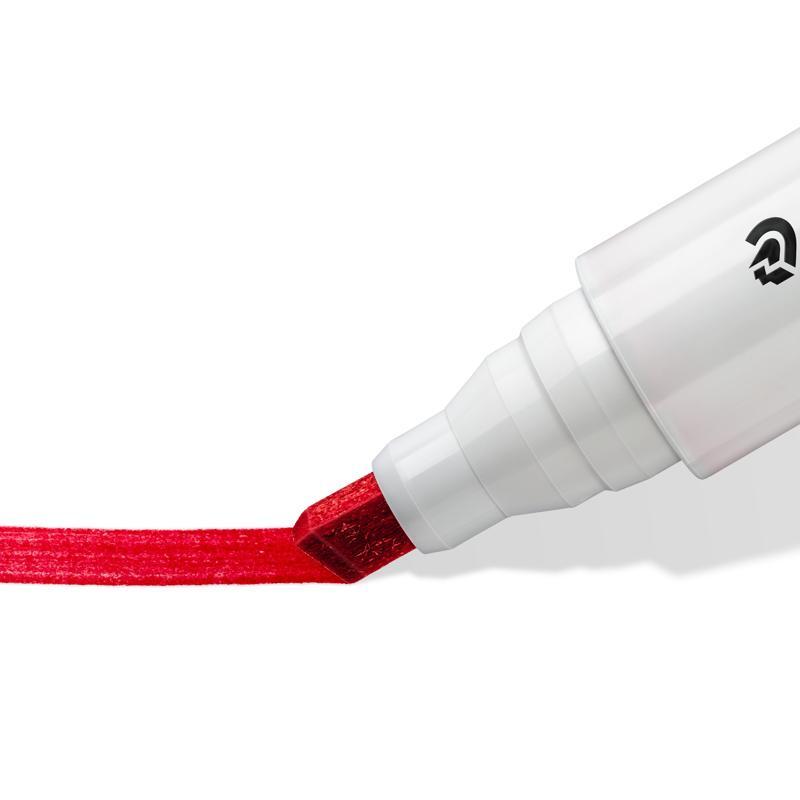 Staedtler Lumocolor Whiteboard Marker 351 B Chisel Tip – Red