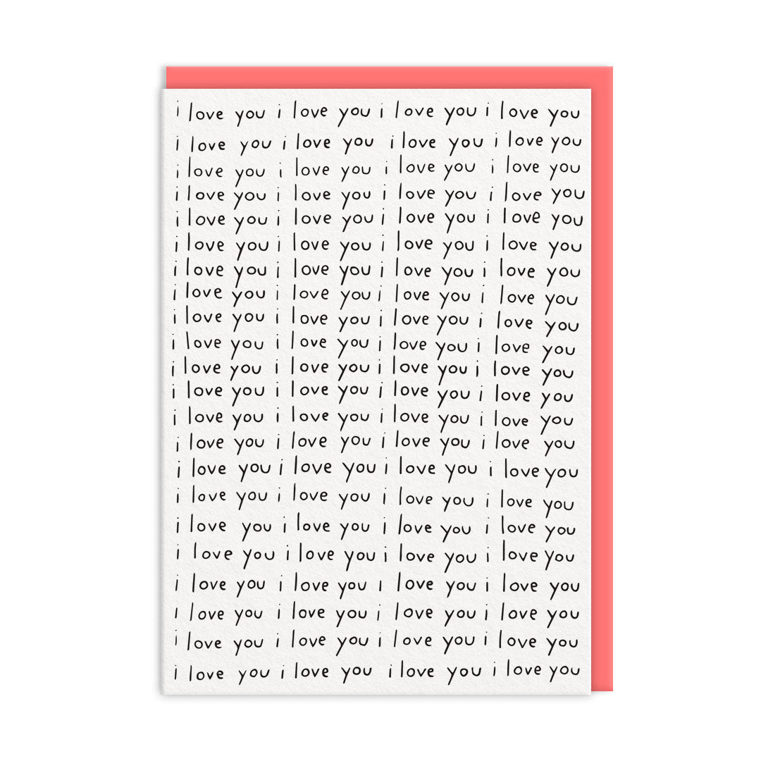 I Love You Repeat Greeting Card (11064)