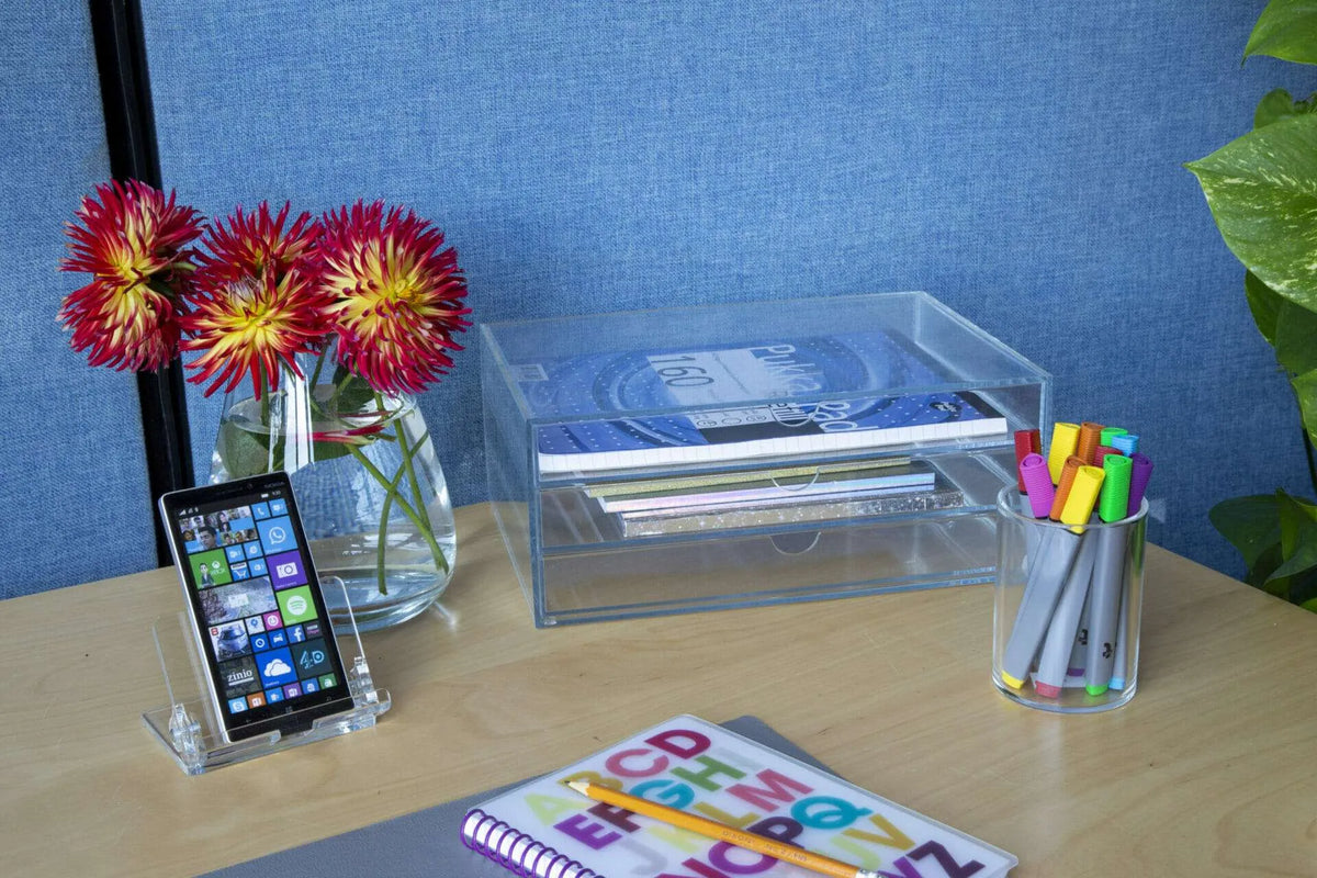 Clear Acrylic Round Pen Pot | APP-3