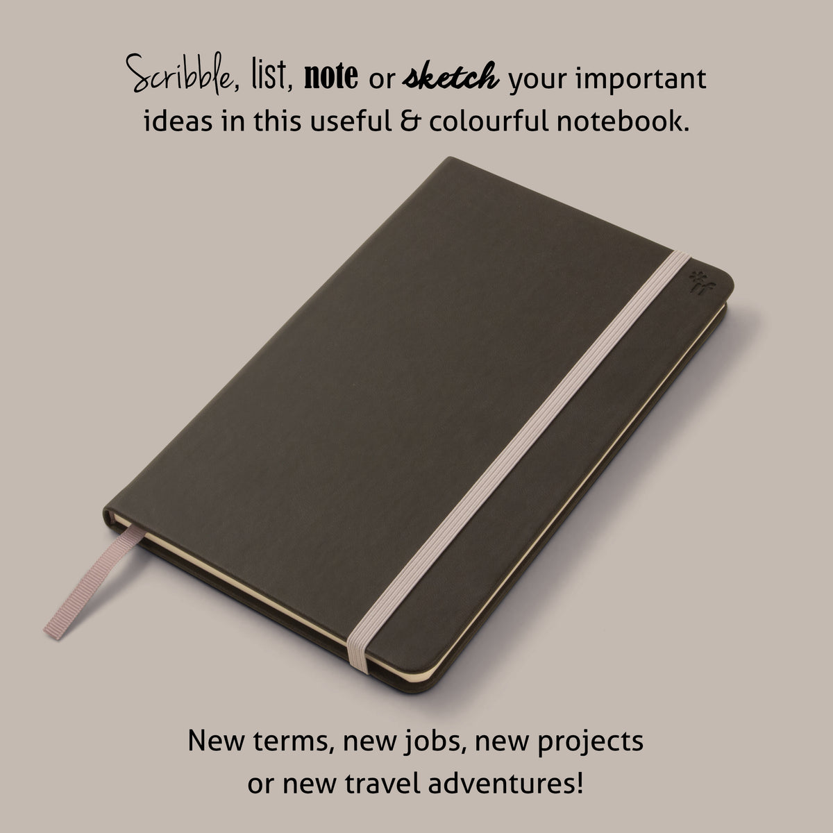 Bookaroo Notebook (A5) - Charcoal