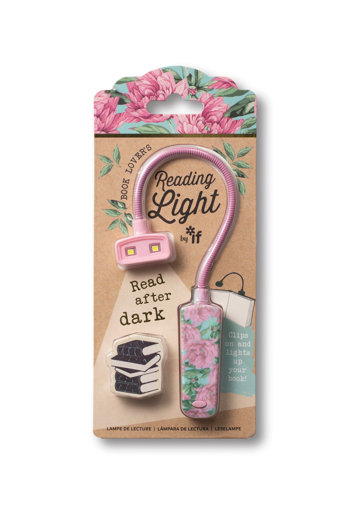 Bookaroo Book Lover's Reading Light - Floral