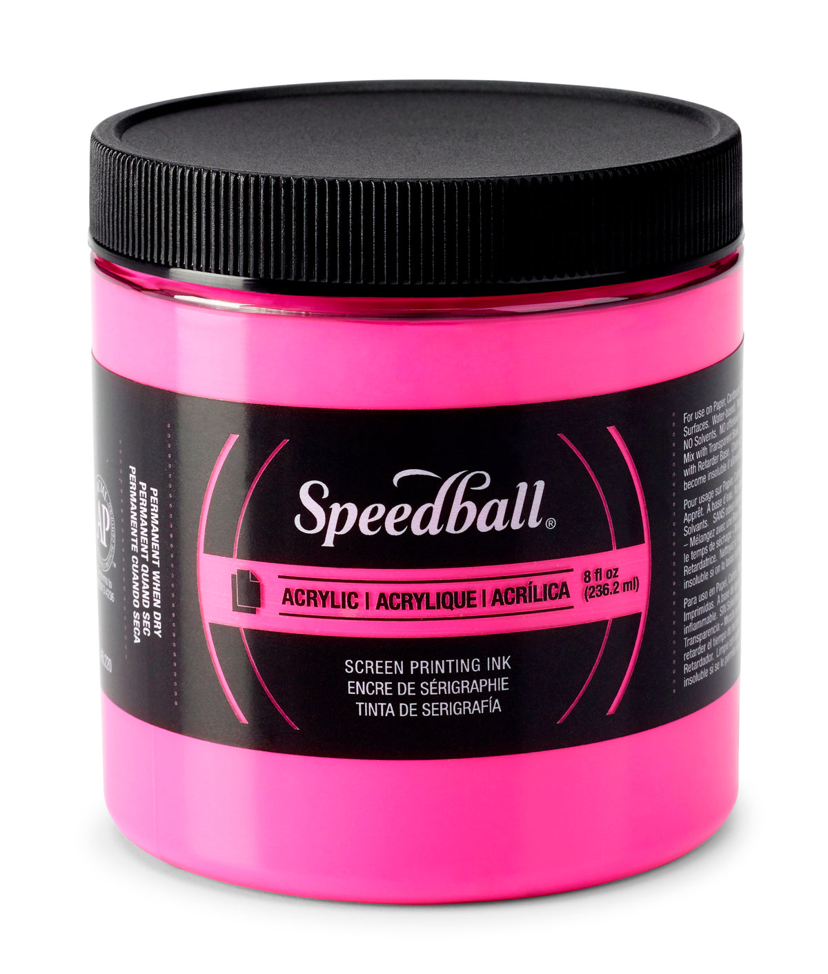 Speedball Acrylic Screen Printing Ink 236ml – Fluorescent Magenta