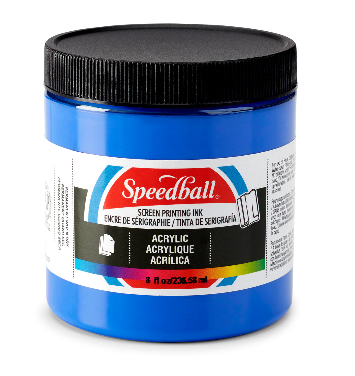 Speedball Acrylic Screen Printing Ink 236ml – Ultra Blue