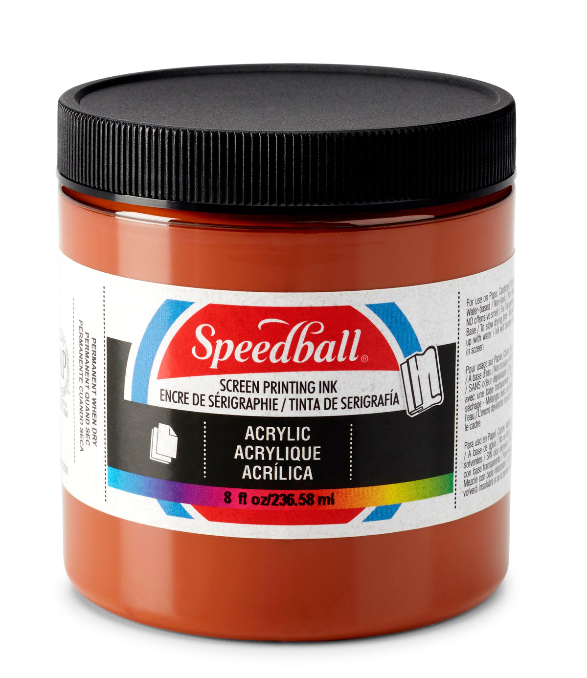 Speedball Acrylic Screen Printing Ink 236ml – Brown