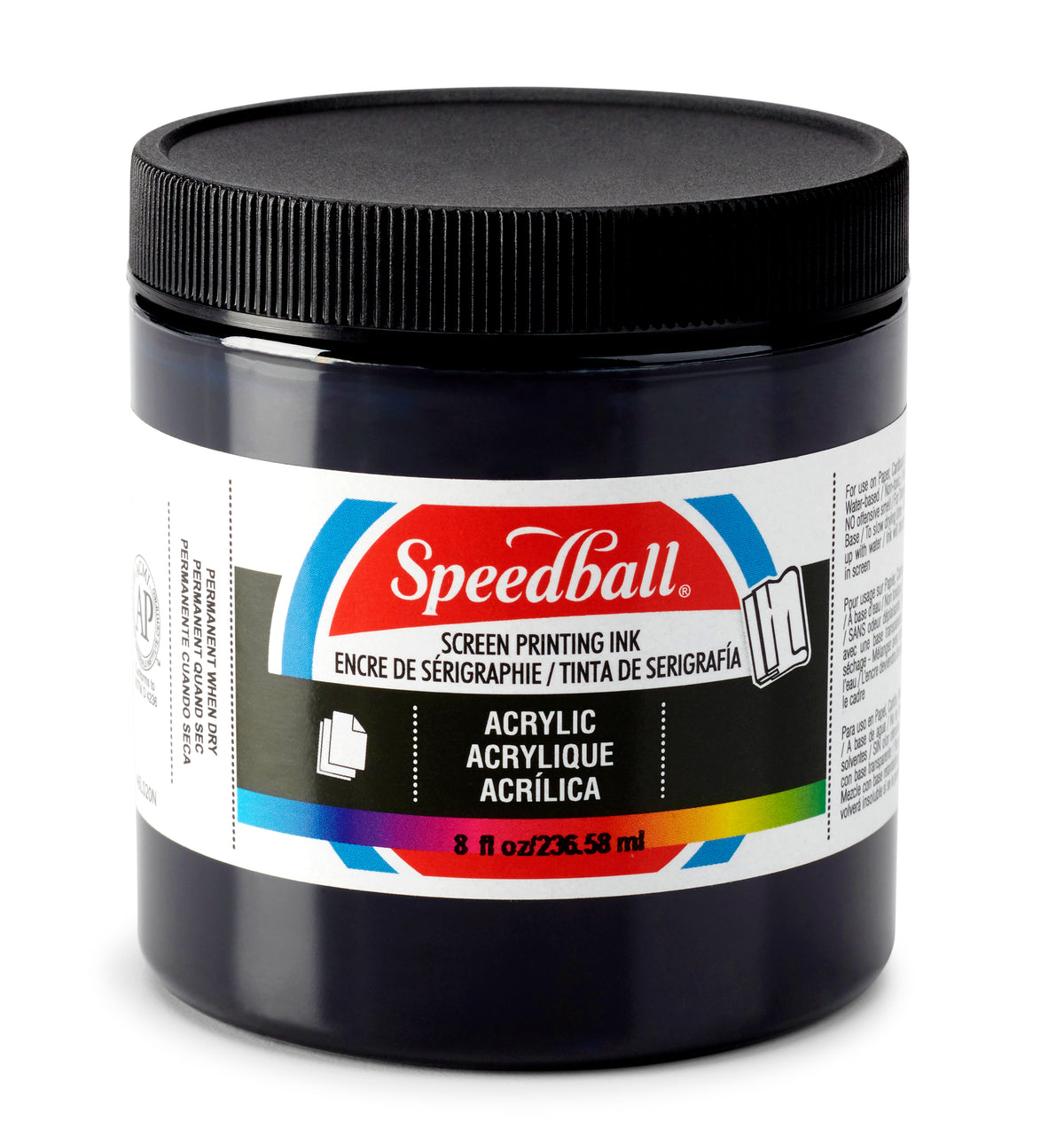 Speedball Acrylic Screen Printing Ink 236ml – Black