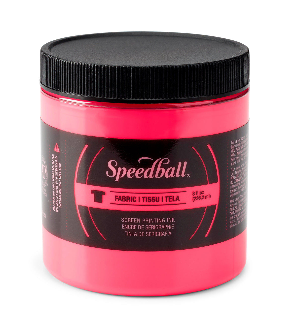 Speedball Fabric Screen Printing Ink 236ml – Fluorescent Hot Pink