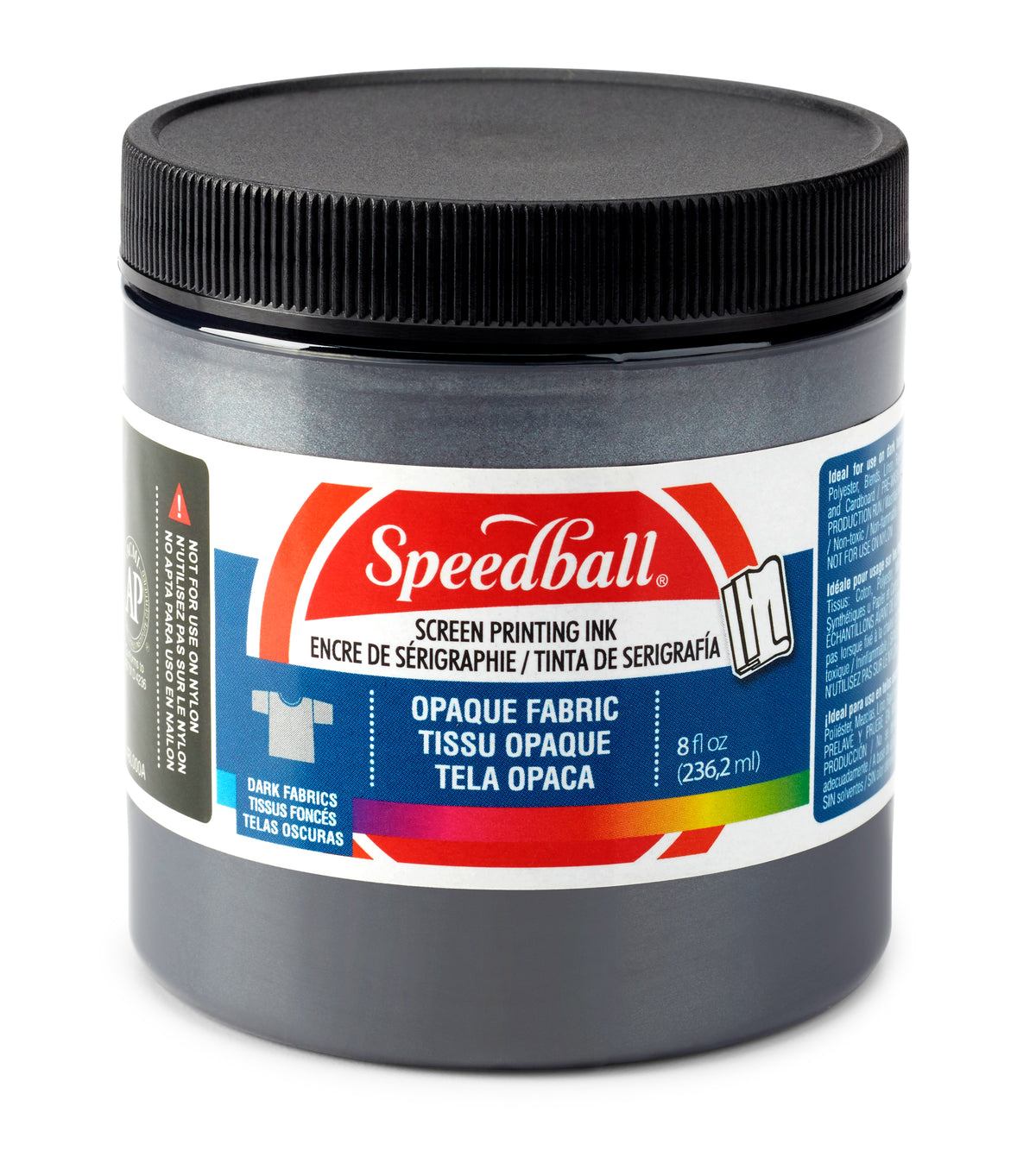 Speedball Shimmer Fabric Screen Printing Ink 236ml – Black Pearl
