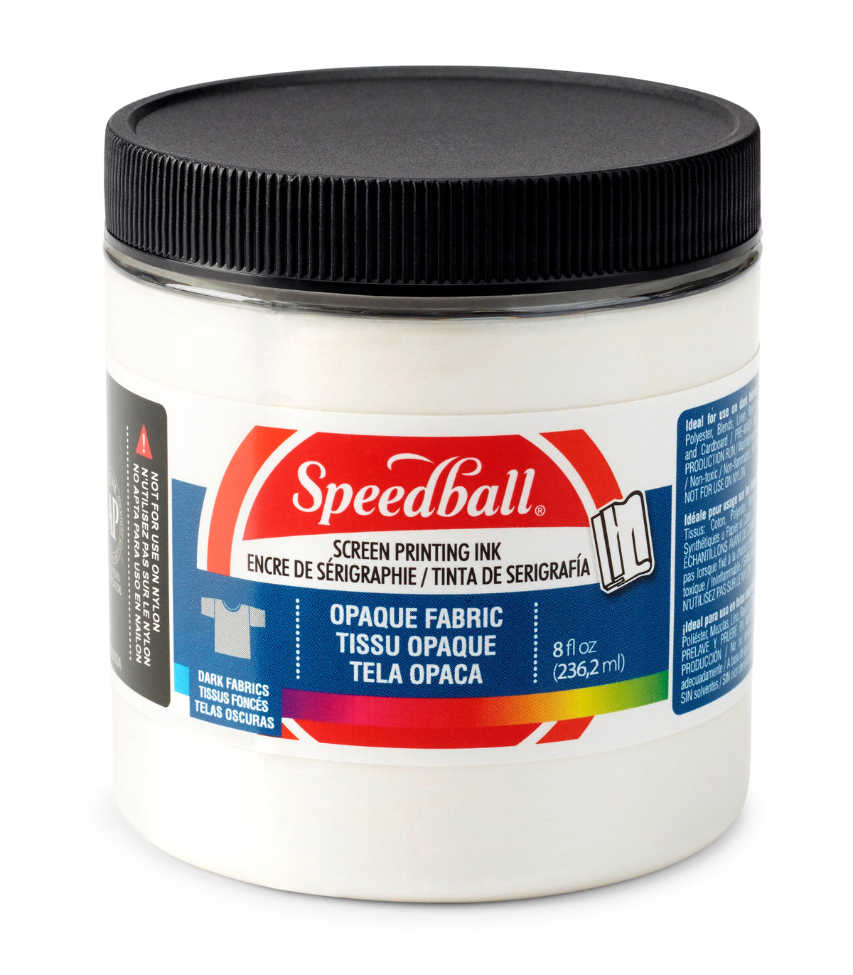 Speedball Shimmer Fabric Screen Printing Ink 236ml – Pearly White