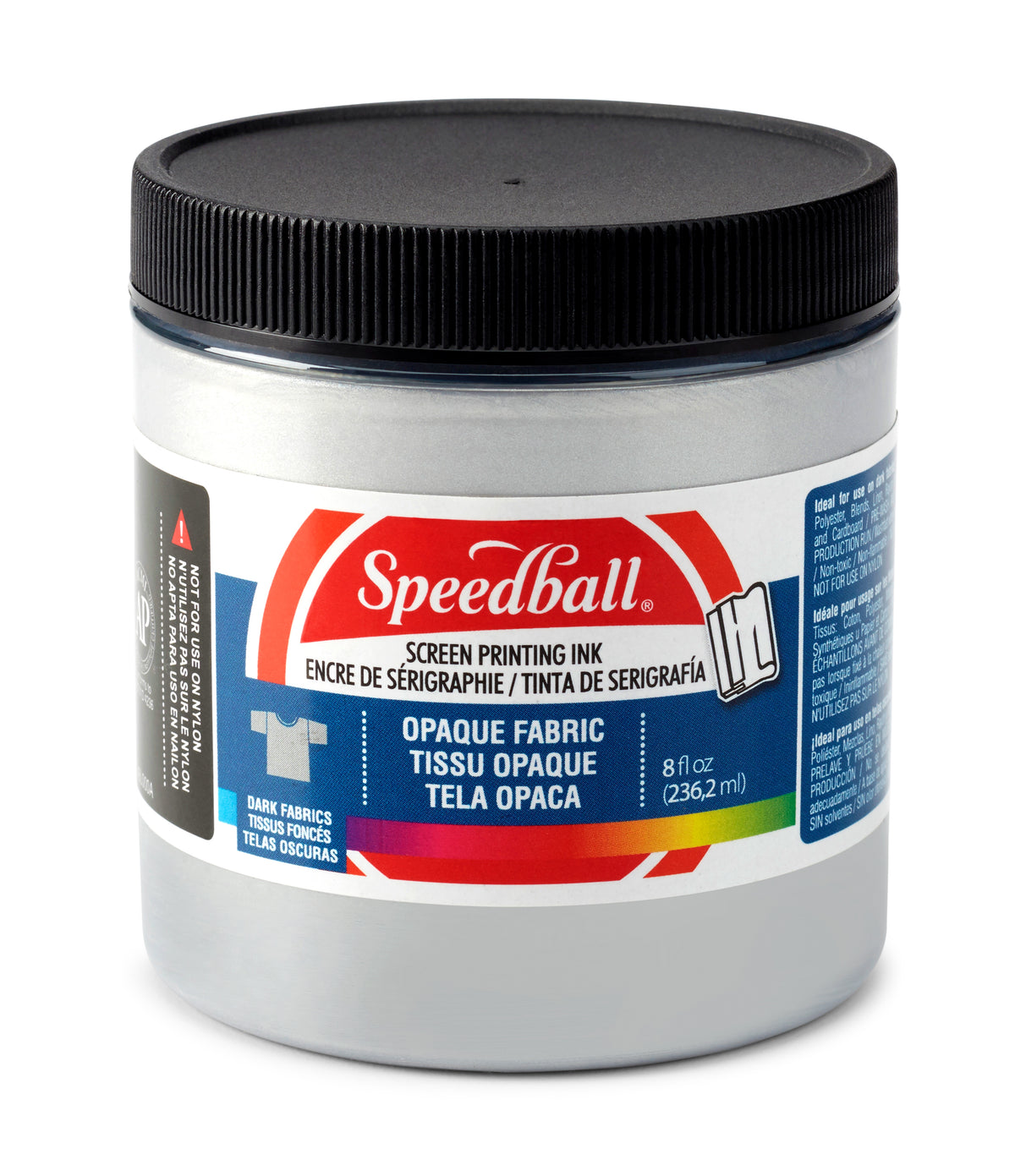 Speedball Shimmer Fabric Screen Printing Ink 236ml – Silver