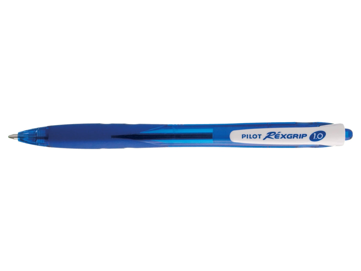 Pilot Rexgrip BeGreen Retractable Ballpoint Pen Medium – Blue