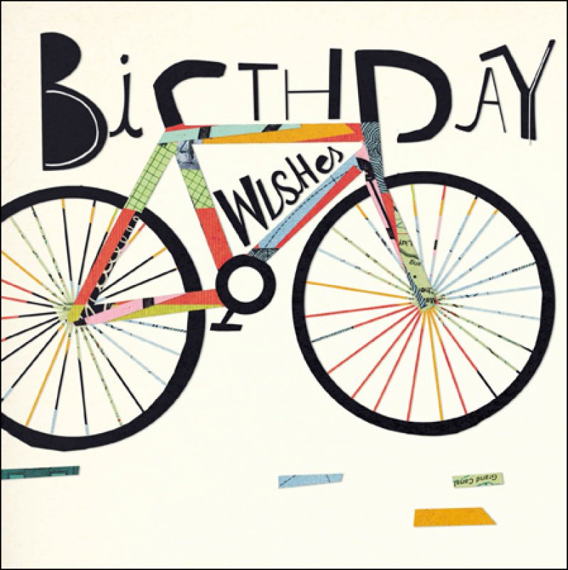 Bicycle Birthday Wishes Card