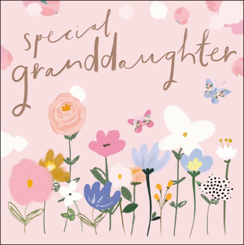 Special Granddaughter Birthday Greetings Card