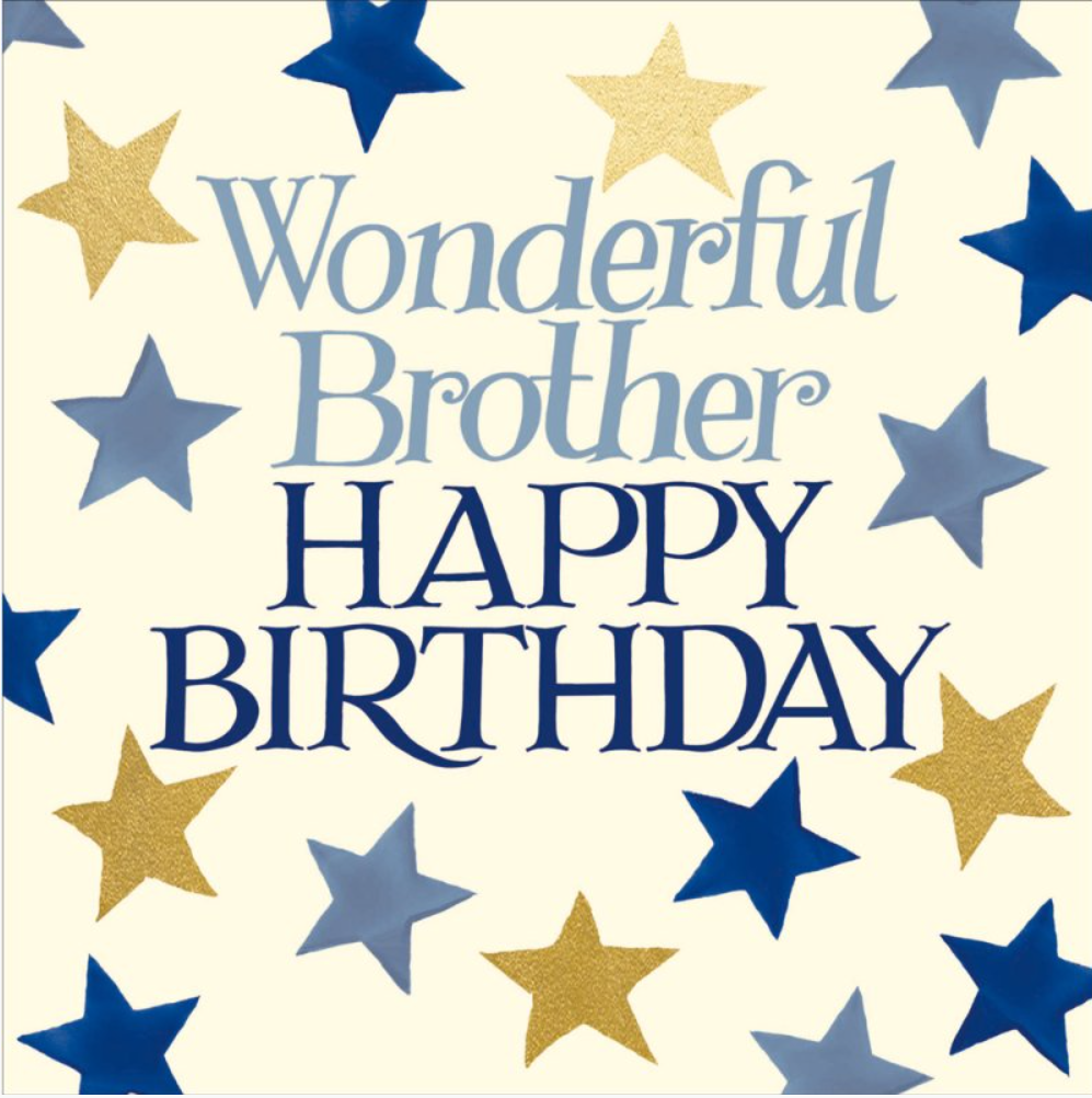 Wonderful Brother Happy Birthday Greetings Card