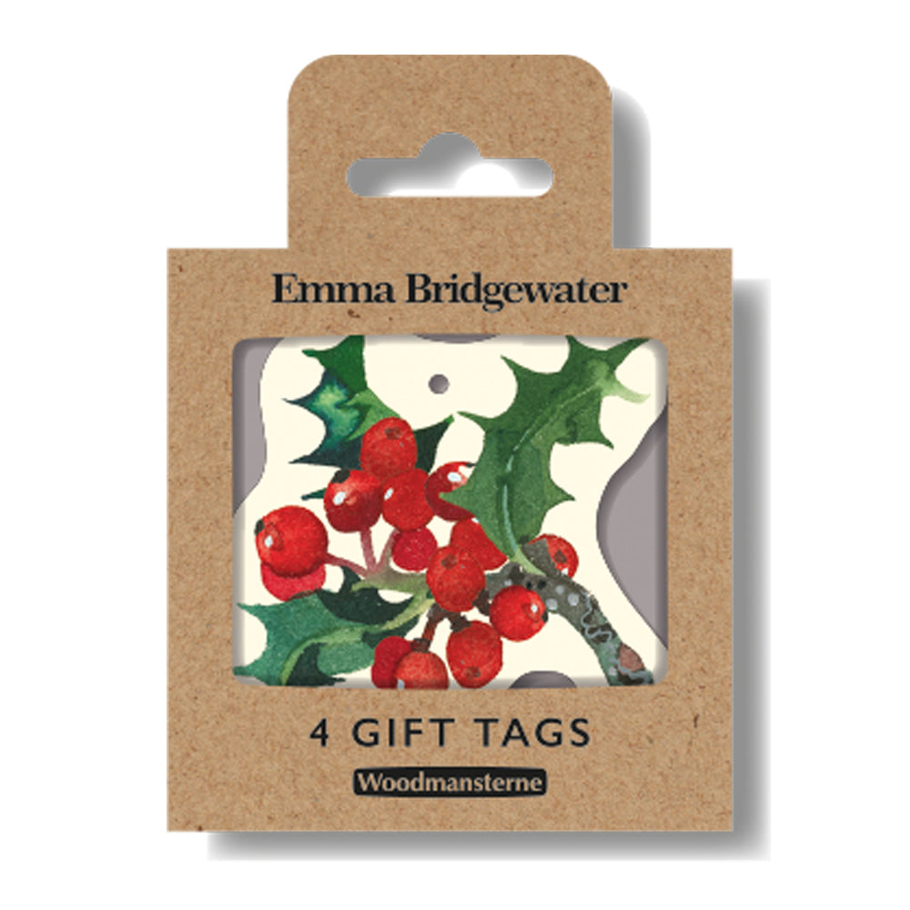Emma Bridgewater Winter Flowers Christmas Gift Tags | Pack of 4