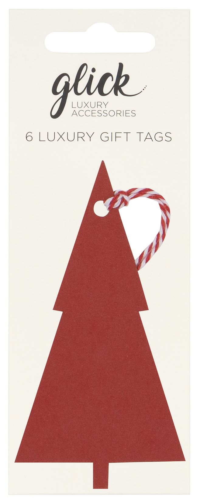 Red Tree Kraft Gift Tags (Pack of 6)