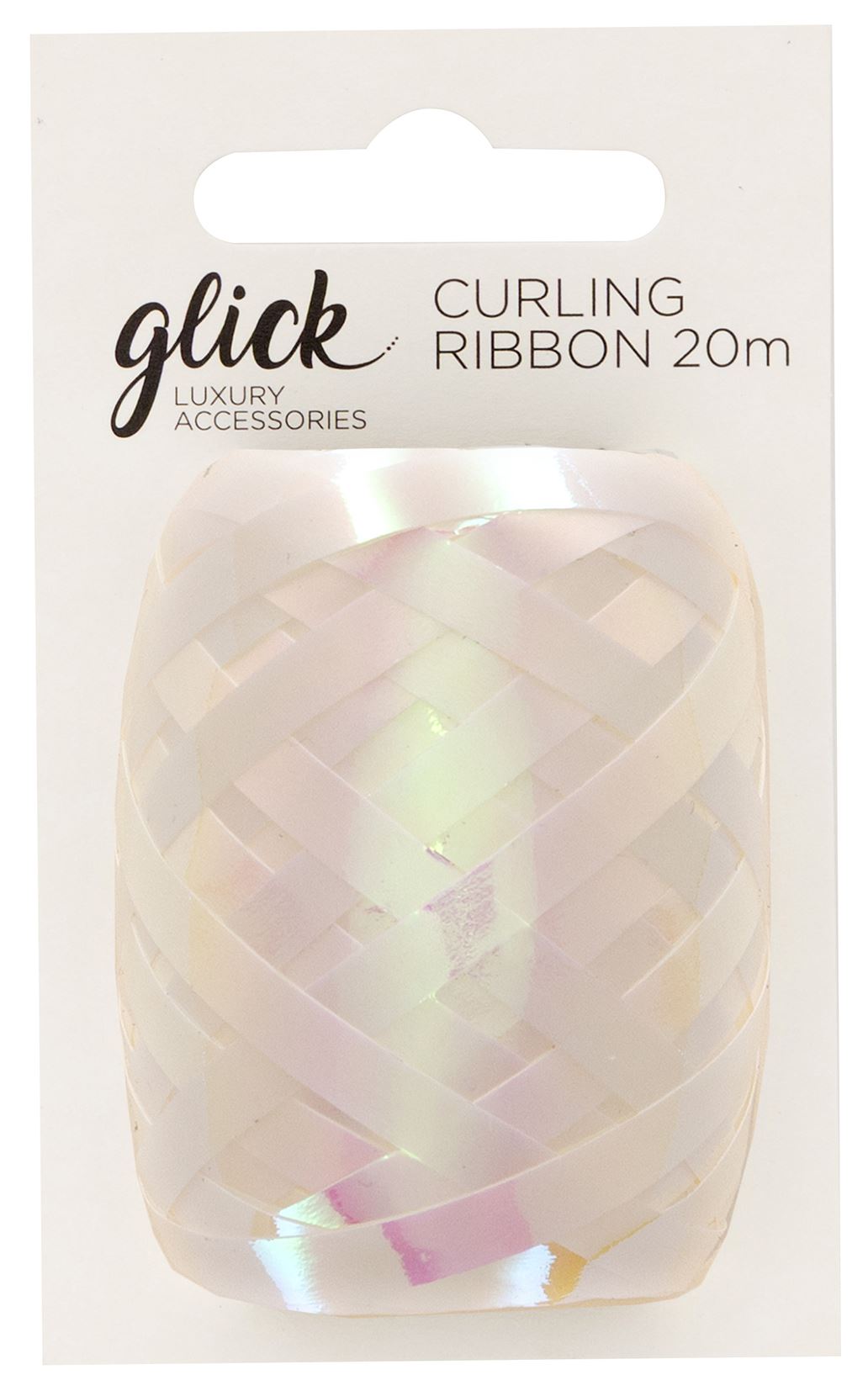 Irridescent White Curling Ribbon (5mm × 20m)
