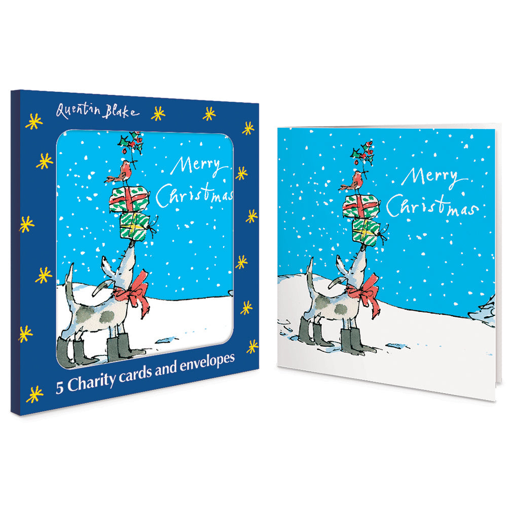 Quentin Blake Christmas Trick Charity Christmas Cards | Pack of 5