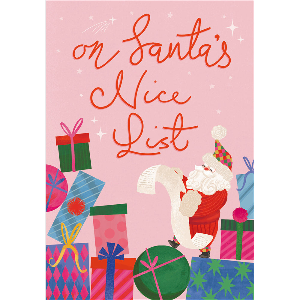 On Santa's Nice List Christmas Card