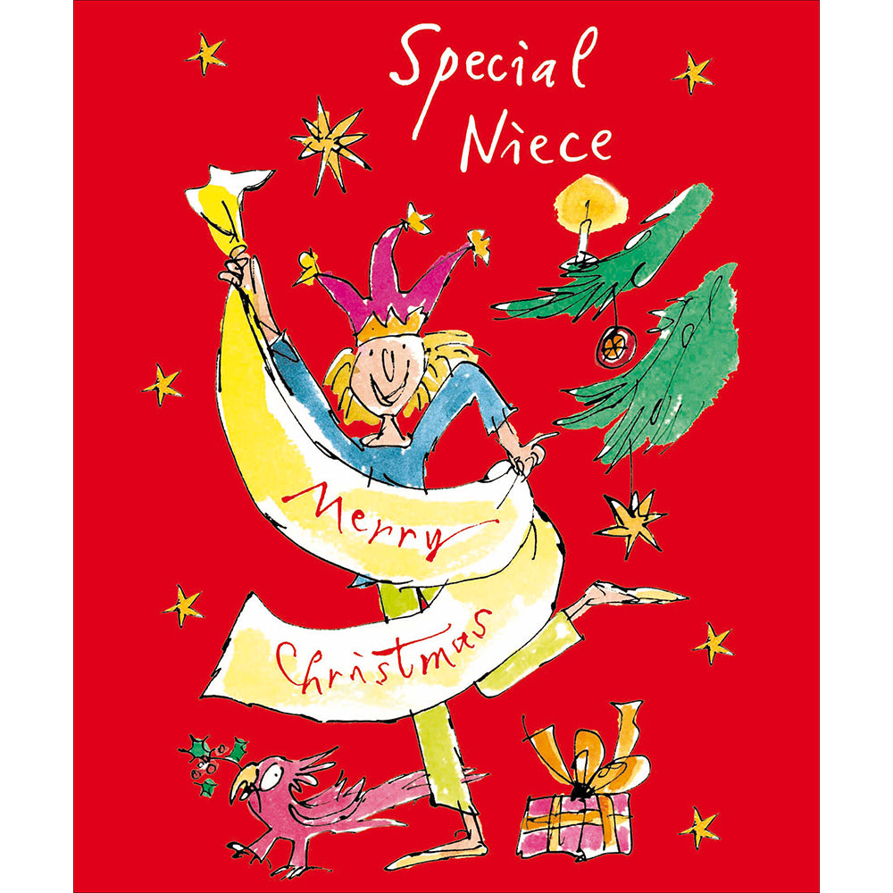 Quentin Blake Special Niece Christmas Card