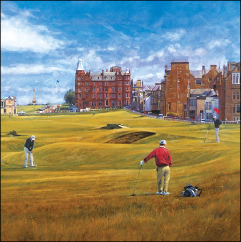 St Andrews Golf Course Birthday Card