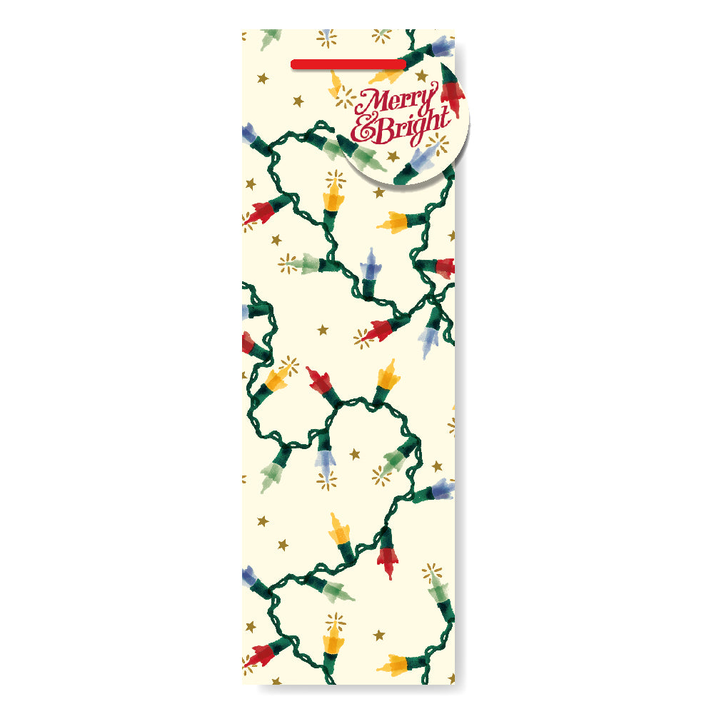 Emma Bridgewater Fairy Lights Christmas Bottle Gift Bag