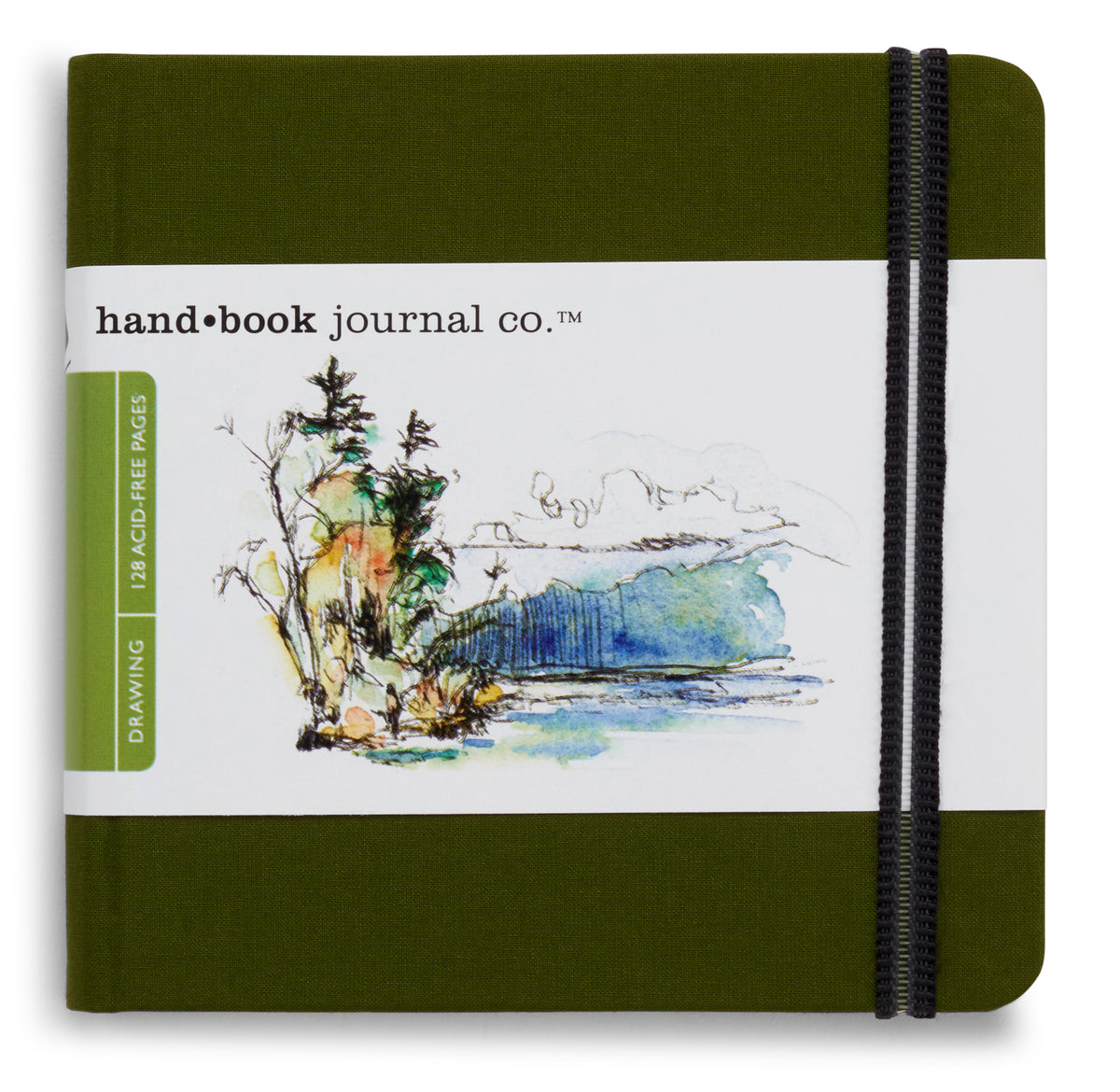 Global Paper Journal Square 5.5 x 5.5in (14 x 14cm) – Cadmium Green