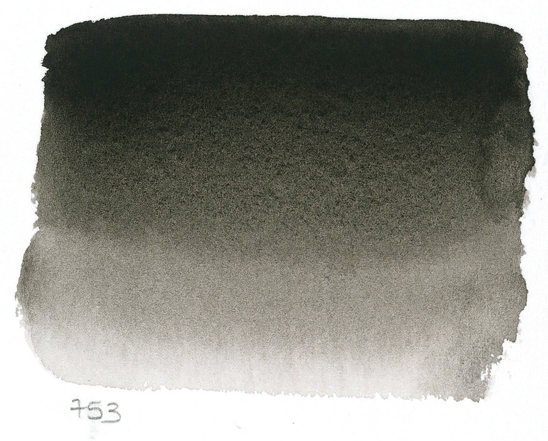 Sennelier Artist Watercolour Half Pan – Lamp Black 753
