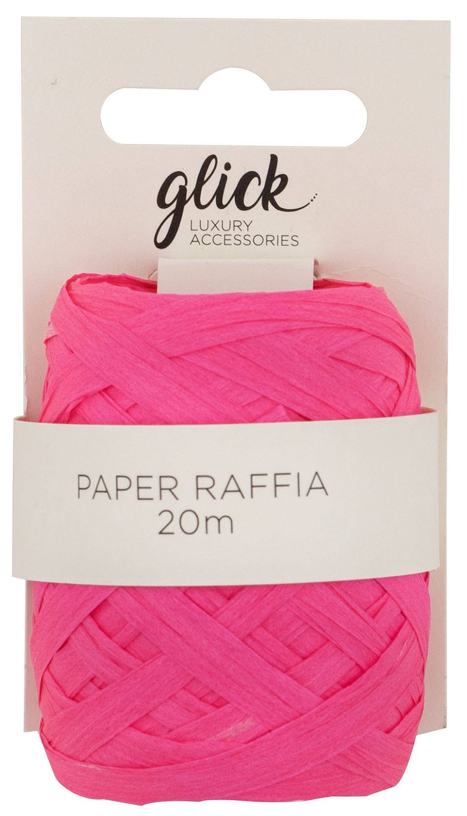 Neon Pink Paper Raffia (15m)
