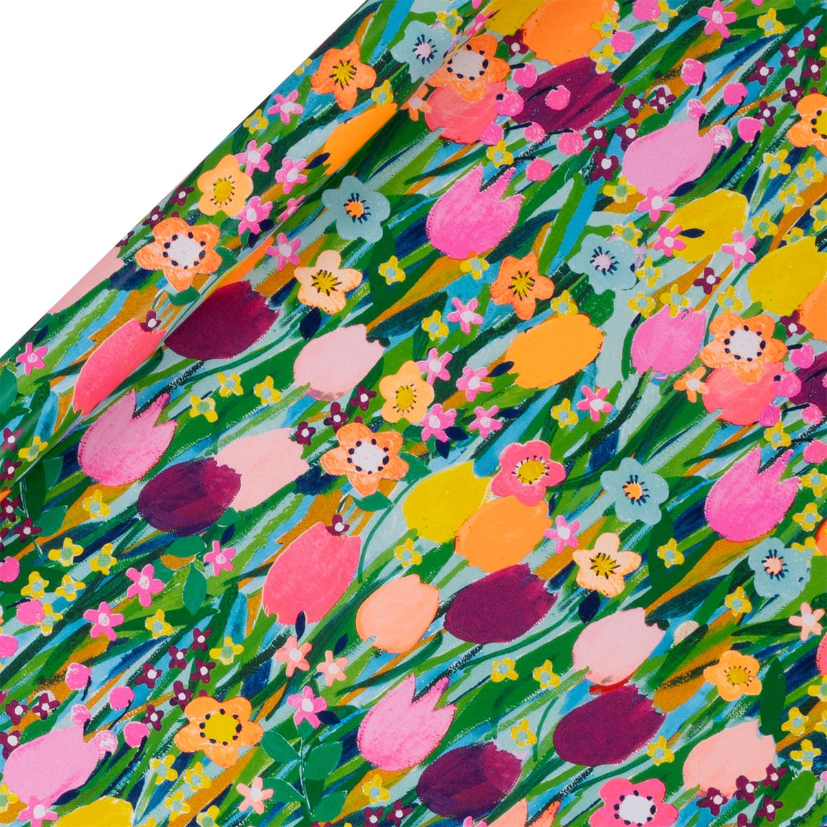 Tulip Meadow Wrapping Paper Roll (4m) by Paper Salad