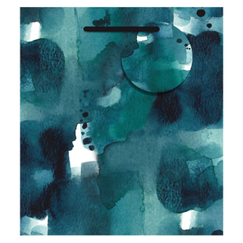 Essoldo Design Teal Watercolour Medium Gift Bag