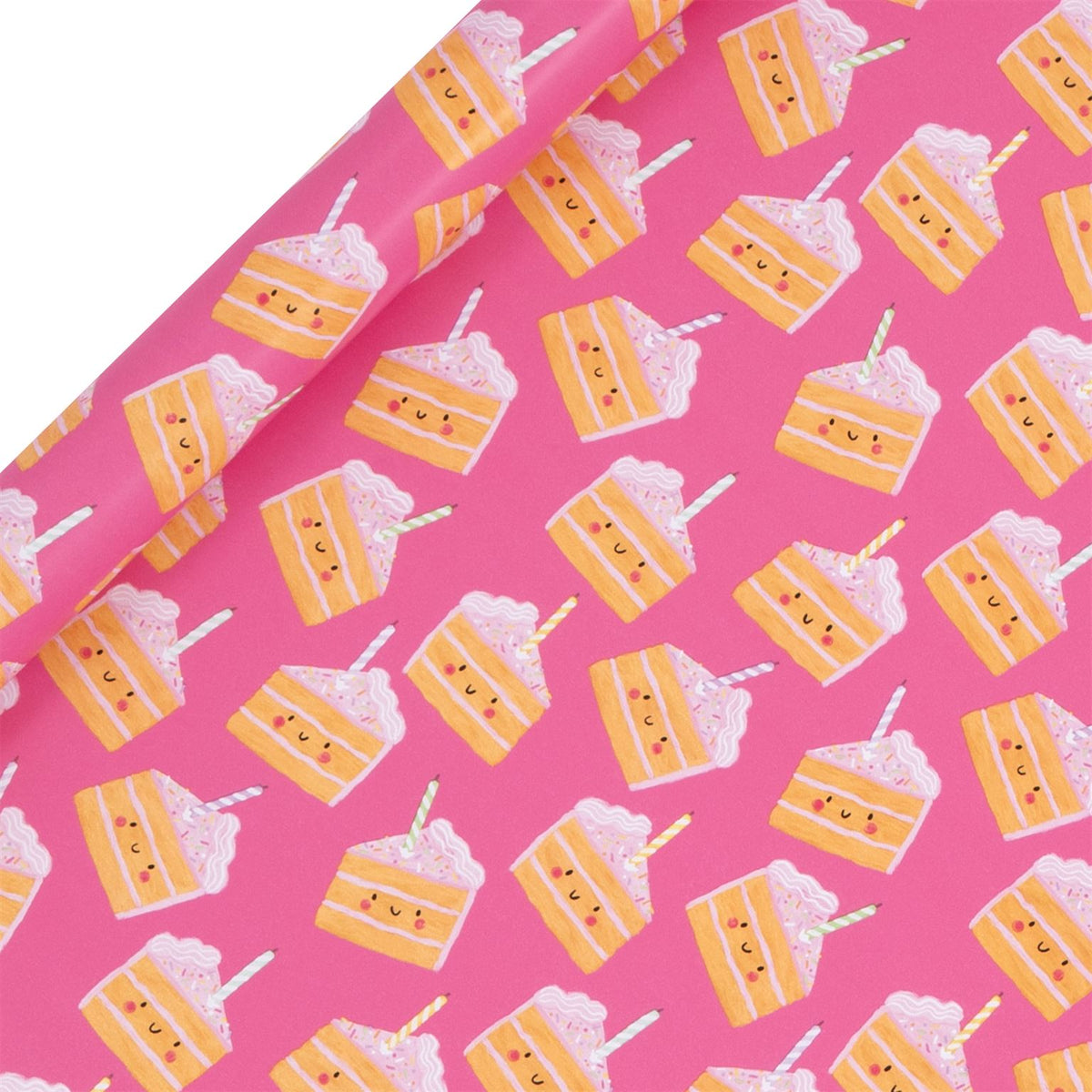 Cakey Pink Wrapping Paper Roll (4m) by Kate McFarlane