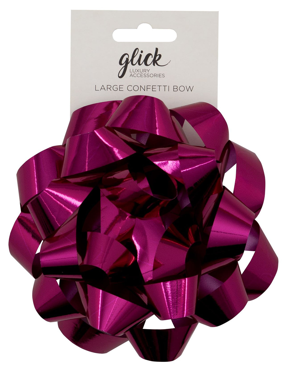 Hot Pink Large Confetti Gift Bow