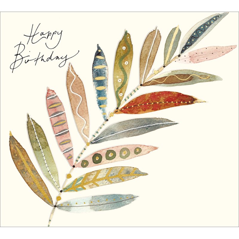 Essoldo Design Fern Leaf Birthday Card