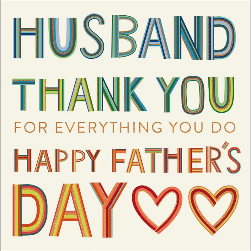 The Best Husband Thank You Father's Day Card