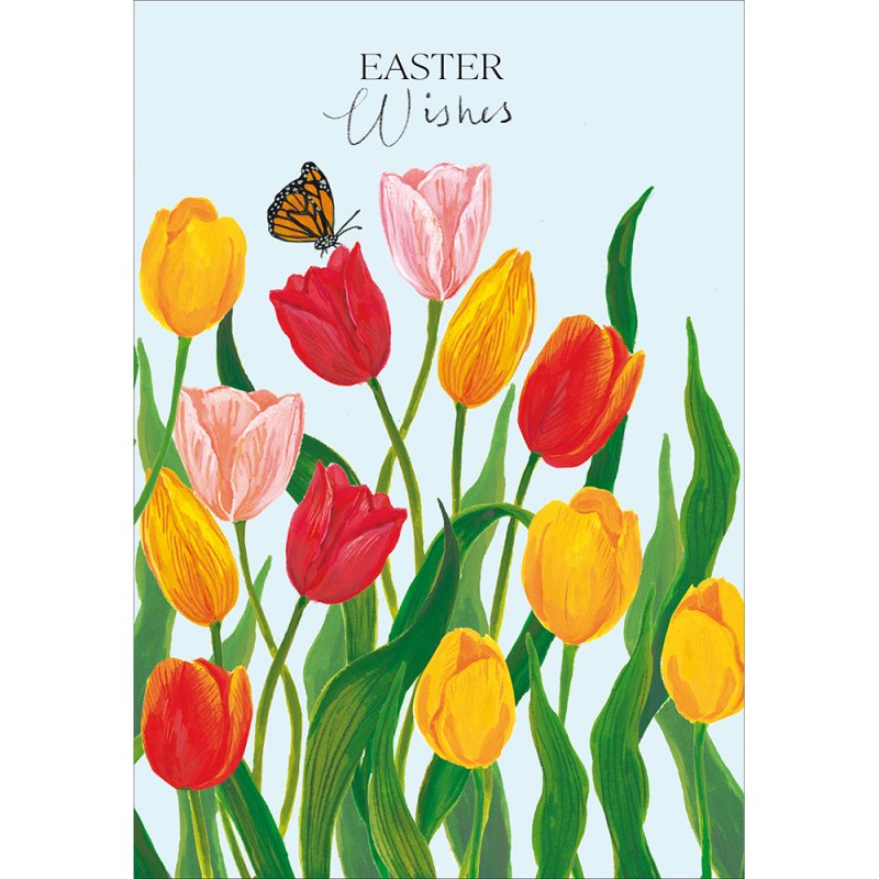 Blooming Bounty Tulips Easter Card