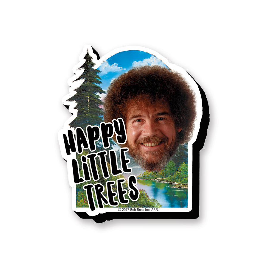 Bob Ross Funky Chunky Magnet – Trees