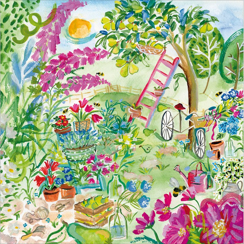 National Garden Scheme Secret Garden Blank Greetings Card