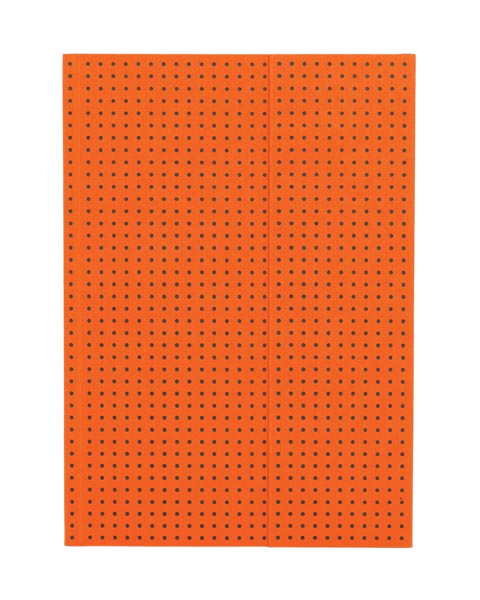 Paper-Oh Circulo Orange on Grey A5 Softback Notebook – Plain – product view