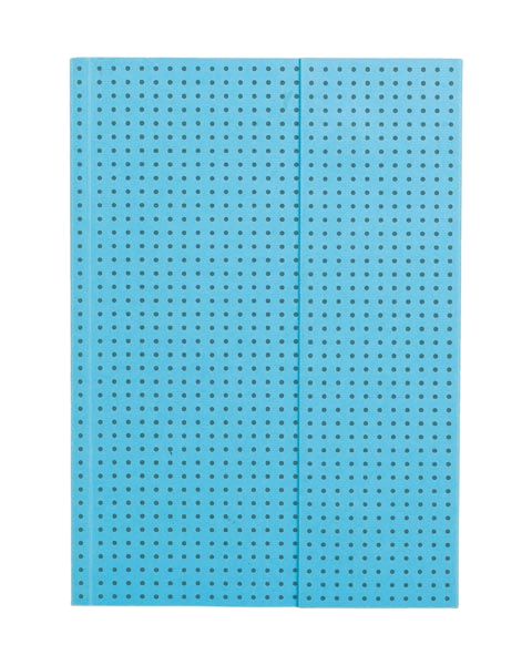 Paper-Oh Circulo Blue on Grey A5 Softback Notebook – Plain – product view