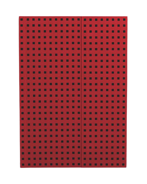 Paper-Oh Quadro Red on Black B5 Softback Notebook – Plain – product view