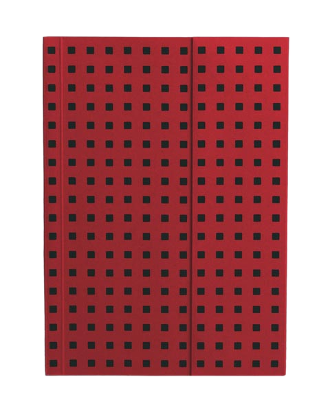 Paper-Oh Quadro Red on Black B6 Softback Notebook – Lined – product view