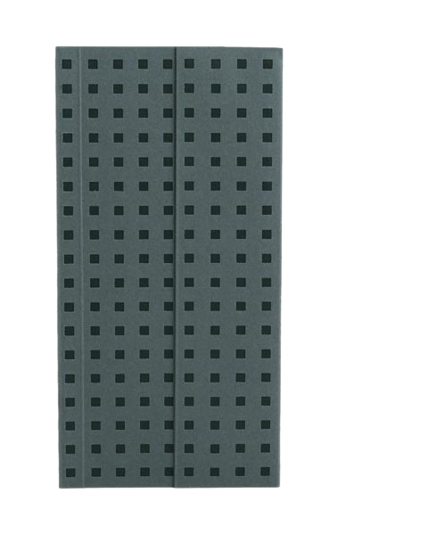 Paper-Oh Quadro Grey on Black B6.5 Softback Notebook – Plain – product view