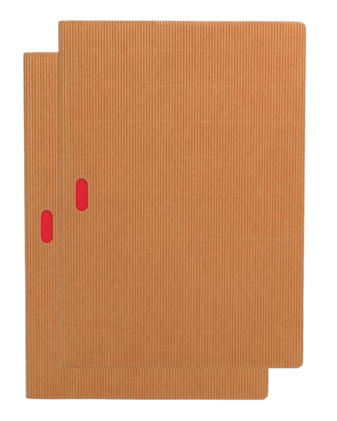 Paper-Oh Cahier Ondulo Natural / Natural A4 Softback Notebook – Squared – product view