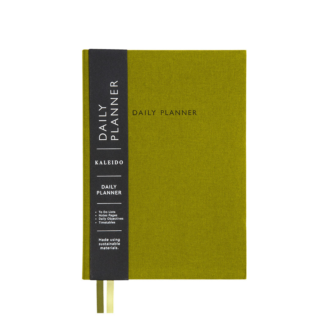 Olive Green Fabric Daily Planner (A5) (12776)