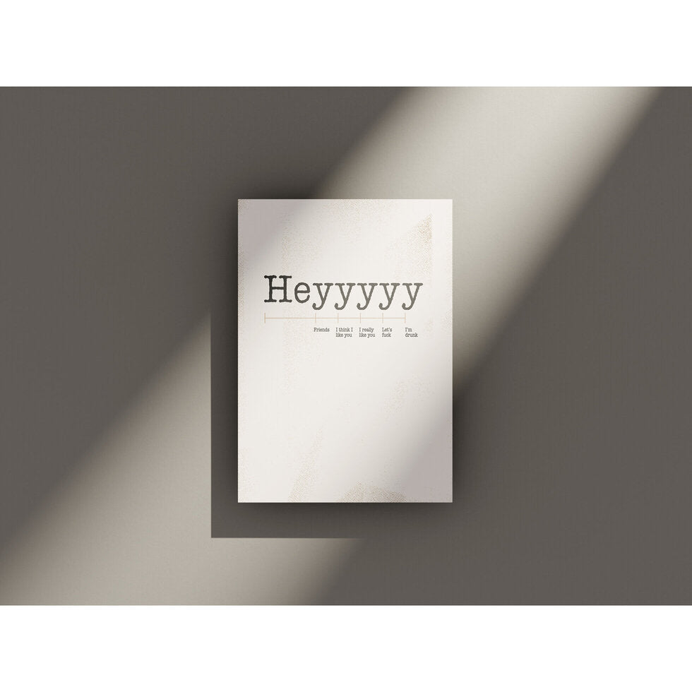 Dancing In The Rain Heyyy Scale Greetings Card by Heyyy