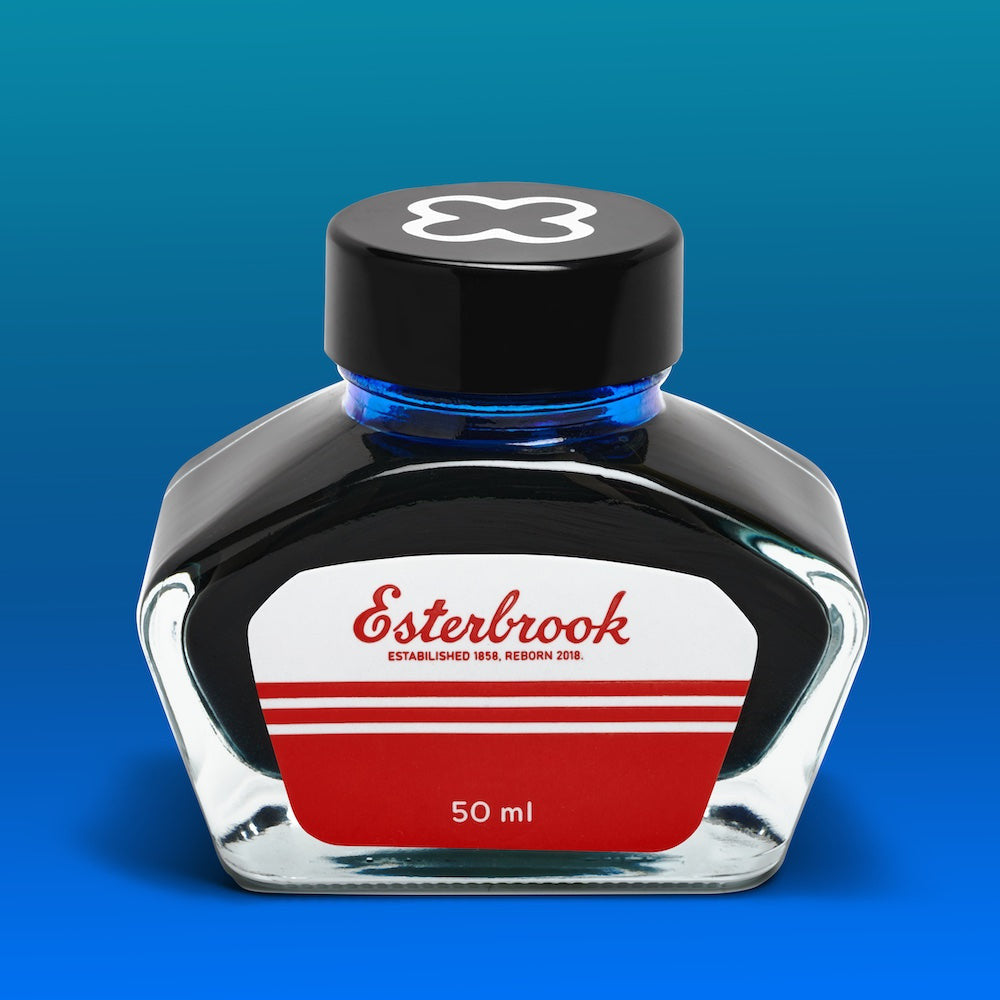 Esterbrook Shimmer Aqua ink, 50ml bottle
