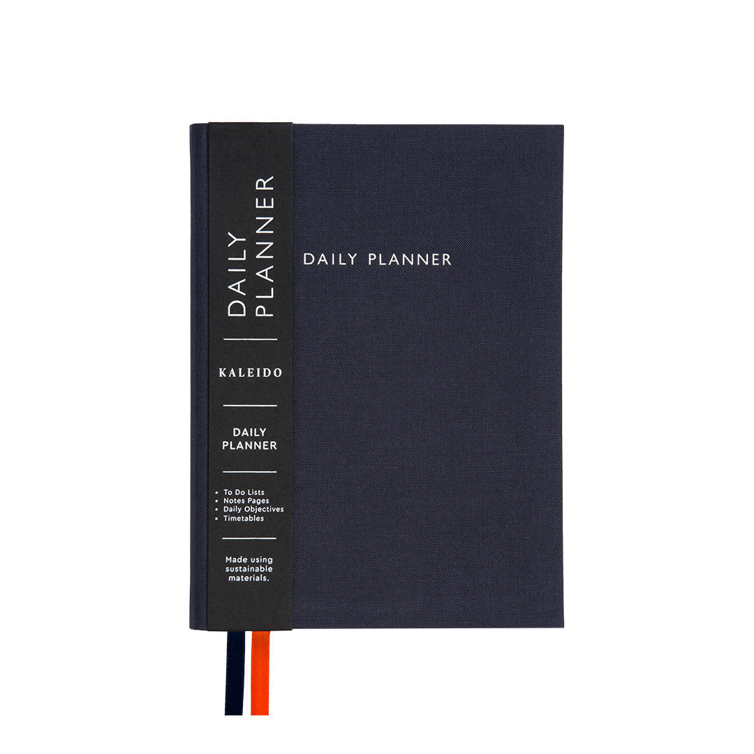 Off Black Fabric Daily Planner (B6) (12919)
