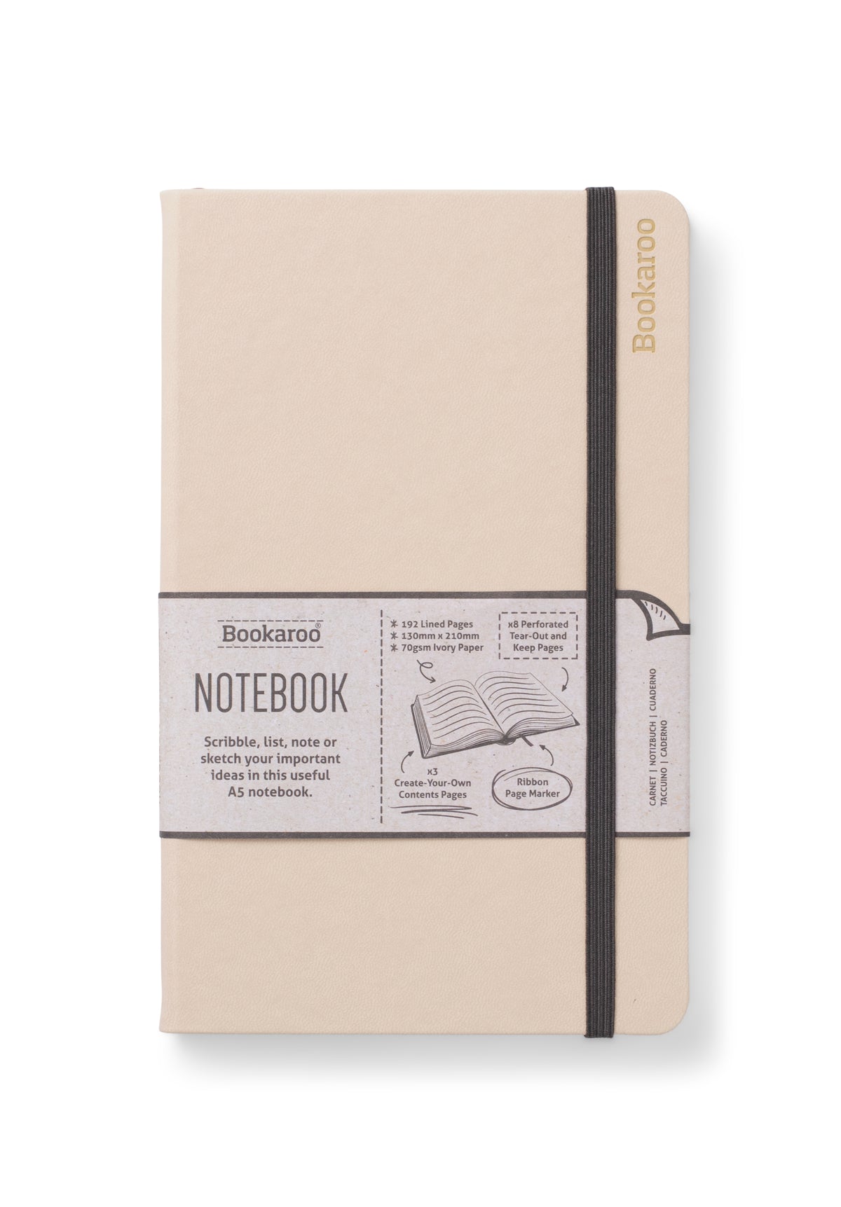 Bookaroo A5 Notebook - Cream