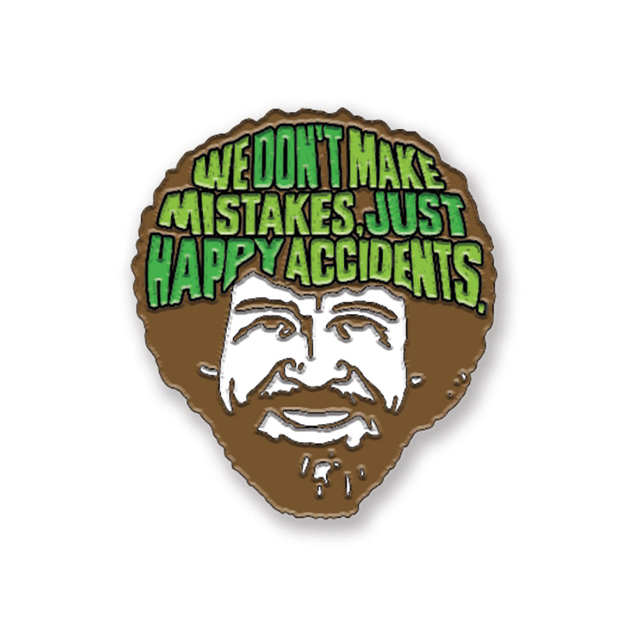 Bob Ross Enamel Pin Badge – Head