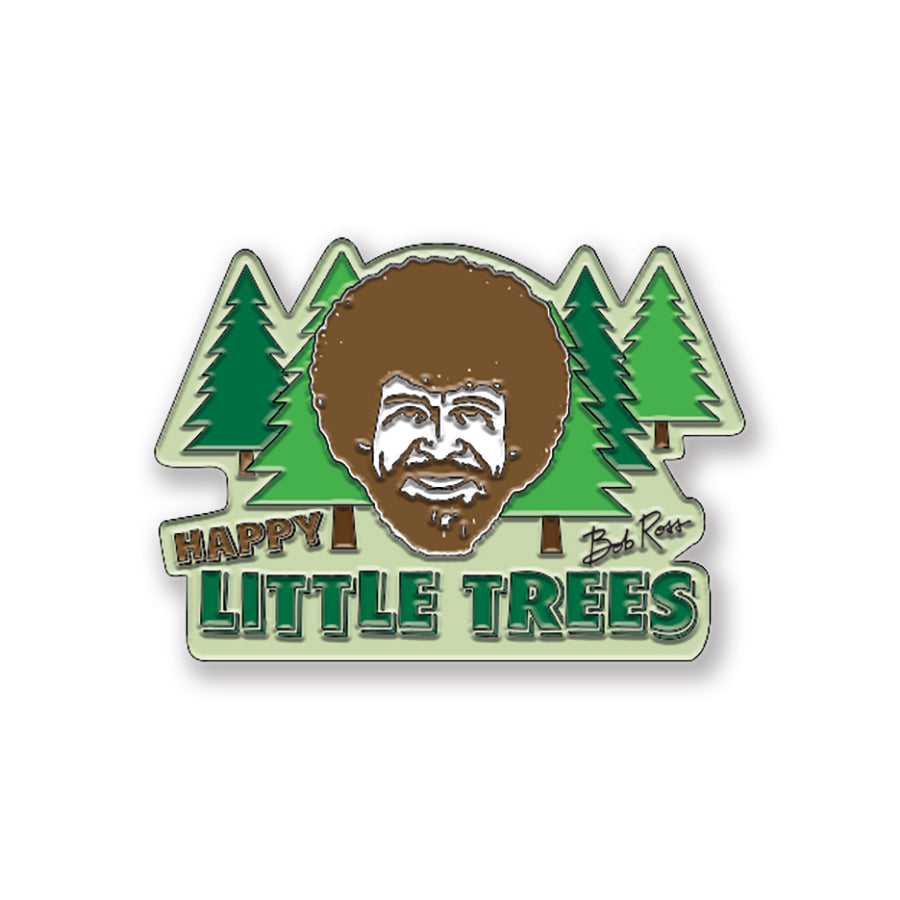 Bob Ross Enamel Pin Badge – Trees